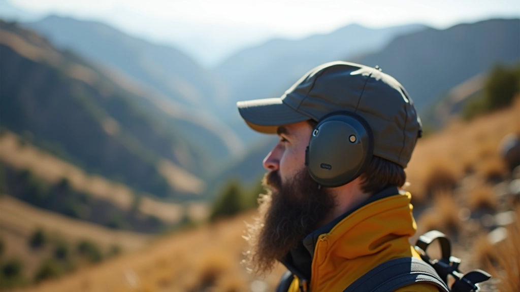 Caminante en montaña con capas de ropa adecuadas, mostrando cómo se viste en capas para diferentes temperaturas