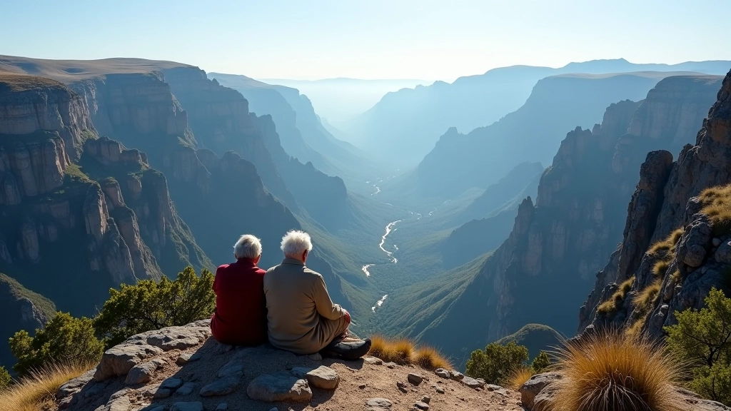 Vista panorámica de la Quebrada del Condorito con montañas serranas